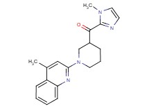 (1-methyl-1H-imidazol-2-yl)[1-(4-methyl-2-quinolinyl)-3-piperidinyl]methanone