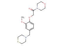 4-{[2-methoxy-4-(thiomorpholin-4-ylmethyl)phenoxy]acetyl}morpholine