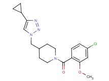 1-(4-chloro-2-methoxybenzoyl)-4-[(4-cyclopropyl-1H-1,2,3-triazol-1-yl)methyl]piperidine