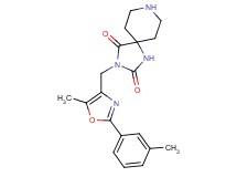 3-{[5-methyl-2-(3-methylphenyl)-1,3-oxazol-4-yl]methyl}-1,3,8-triazaspiro[4.5]decane-2,4-dione