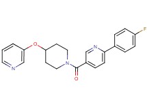 2-(4-fluorophenyl)-5-{[4-(pyridin-3-yloxy)piperidin-1-yl]carbonyl}pyridine