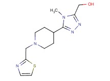 {4-methyl-5-[1-(1,3-thiazol-2-ylmethyl)piperidin-4-yl]-4H-1,2,4-triazol-3-yl}methanol