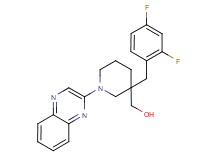 [3-(2,4-difluorobenzyl)-1-quinoxalin-2-ylpiperidin-3-yl]methanol