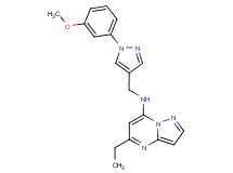 5-ethyl-N-{[1-(3-methoxyphenyl)-1H-pyrazol-4-yl]methyl}pyrazolo[1,5-a]pyrimidin-7-amine
