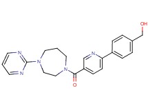 (4-{5-[(4-pyrimidin-2-yl-1,4-diazepan-1-yl)carbonyl]pyridin-2-yl}phenyl)methanol