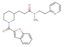 3-[1-(1-benzofuran-2-ylcarbonyl)-3-piperidinyl]-N-methyl-N-[2-(2-pyridinyl)ethyl]propanamide