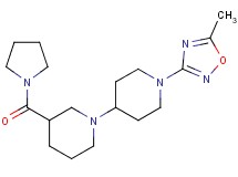 1'-(5-methyl-1,2,4-oxadiazol-3-yl)-3-(pyrrolidin-1-ylcarbonyl)-1,4'-bipiperidine