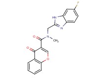 N-[(6-fluoro-1H-benzimidazol-2-yl)methyl]-N-methyl-4-oxo-4H-chromene-3-carboxamide