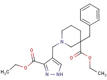 ethyl 3-benzyl-1-{[3-(ethoxycarbonyl)-1H-pyrazol-4-yl]methyl}-3-piperidinecarboxylate