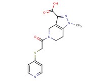 1-methyl-5-[(pyridin-4-ylthio)acetyl]-4,5,6,7-tetrahydro-1H-pyrazolo[4,3-c]pyridine-3-carboxylic acid