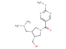 ((3R*,4R*)-4-[(dimethylamino)methyl]-1-{[2-(methylthio)pyrimidin-5-yl]carbonyl}pyrrolidin-3-yl)methanol