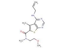 4-(allylamino)-N-(2-methoxyethyl)-N,5-dimethylthieno[2,3-d]pyrimidine-6-carboxamide