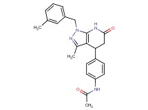 N-{4-[3-methyl-1-(3-methylbenzyl)-6-oxo-4,5,6,7-tetrahydro-1H-pyrazolo[3,4-b]pyridin-4-yl]phenyl}acetamide