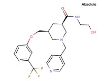 (3R,5S)-N-(2-hydroxyethyl)-1-(4-pyridinylmethyl)-5-{[3-(trifluoromethyl)phenoxy]methyl}-3-piperidinecarboxamide
