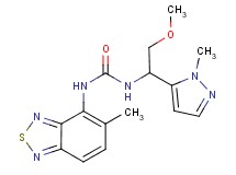 N-[2-methoxy-1-(1-methyl-1H-pyrazol-5-yl)ethyl]-N'-(5-methyl-2,1,3-benzothiadiazol-4-yl)urea