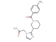 2-{2-[1-(4-methylbenzoyl)piperidin-3-yl]-1H-imidazol-1-yl}acetamide