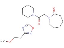 1-(2-{2-[3-(2-methoxyethyl)-1,2,4-oxadiazol-5-yl]piperidin-1-yl}-2-oxoethyl)azepan-2-one