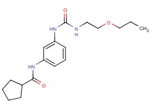 N-[3-({[(2-propoxyethyl)amino]carbonyl}amino)phenyl]cyclopentanecarboxamide