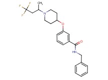 N-benzyl-3-{[1-(3,3,3-trifluoro-1-methylpropyl)-4-piperidinyl]oxy}benzamide