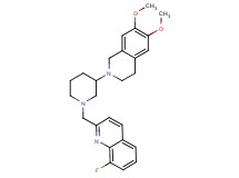 2-{[3-(6,7-dimethoxy-3,4-dihydro-2(1H)-isoquinolinyl)-1-piperidinyl]methyl}-8-fluoroquinoline