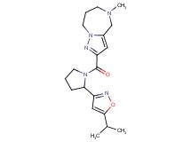 2-{[2-(5-isopropylisoxazol-3-yl)pyrrolidin-1-yl]carbonyl}-5-methyl-5,6,7,8-tetrahydro-4H-pyrazolo[1,5-a][1,4]diazepine