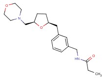 N-(3-{[(2S*,5R*)-5-(morpholin-4-ylmethyl)tetrahydrofuran-2-yl]methyl}benzyl)propanamide