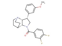 (3R*,3aR*,7aR*)-1-(3,4-difluorobenzoyl)-3-(3-methoxyphenyl)octahydro-4,7-ethanopyrrolo[3,2-b]pyridine