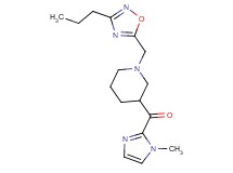 (1-methyl-1H-imidazol-2-yl){1-[(3-propyl-1,2,4-oxadiazol-5-yl)methyl]-3-piperidinyl}methanone