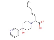(3E)-2-(4-hydroxy-4-pyridin-3-ylpiperidin-1-yl)hept-3-enoic acid
