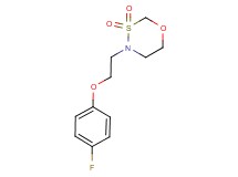 4-[2-(4-fluorophenoxy)ethyl]-1,3,4-oxathiazinane 3,3-dioxide
