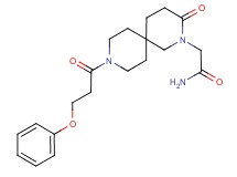 2-[3-oxo-9-(3-phenoxypropanoyl)-2,9-diazaspiro[5.5]undec-2-yl]acetamide
