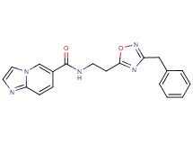 N-[2-(3-benzyl-1,2,4-oxadiazol-5-yl)ethyl]imidazo[1,2-a]pyridine-6-carboxamide