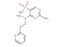 N,2-dimethyl-5-(methylsulfonyl)-N-(2-pyridin-2-ylethyl)pyrimidin-4-amine