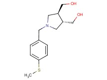 {(3S*,4S*)-1-[4-(methylthio)benzyl]pyrrolidine-3,4-diyl}dimethanol