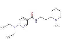 6-(diethylamino)-N-[2-(1-methyl-2-piperidinyl)ethyl]nicotinamide