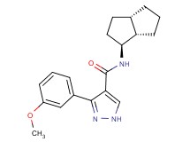 3-(3-methoxyphenyl)-N-[(1S*,3aS*,6aS*)-octahydropentalen-1-yl]-1H-pyrazole-4-carboxamide