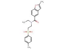 N-ethyl-2-methyl-N-{2-[(4-methylphenyl)sulfonyl]ethyl}-1-benzofuran-5-carboxamide
