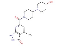 6-[(4-hydroxy-1,4'-bipiperidin-1'-yl)carbonyl]-4-methyl-1,2-dihydro-3H-pyrazolo[3,4-b]pyridin-3-one