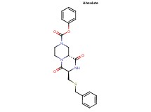phenyl (7R,9aR)-7-[(benzylthio)methyl]-6,9-dioxooctahydro-2H-pyrazino[1,2-a]pyrazine-2-carboxylate