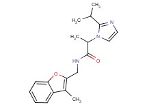 2-(2-isopropyl-1H-imidazol-1-yl)-N-[(3-methyl-1-benzofuran-2-yl)methyl]propanamide