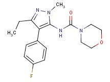 N-[3-ethyl-4-(4-fluorophenyl)-1-methyl-1H-pyrazol-5-yl]morpholine-4-carboxamide