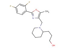 3-(1-{[2-(2,4-difluorophenyl)-5-methyl-1,3-oxazol-4-yl]methyl}-2-piperidinyl)-1-propanol