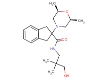2-[(2R*,6S*)-2,6-dimethyl-4-morpholinyl]-N-(3-hydroxy-2,2-dimethylpropyl)-2-indanecarboxamide