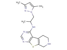 N-[2-(3,5-dimethyl-1H-pyrazol-1-yl)-1-methylethyl]-5,6,7,8-tetrahydropyrido[4',3':4,5]thieno[2,3-d]pyrimidin-4-amine dihydrochloride