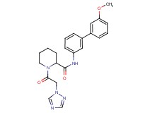N-(3'-methoxy-3-biphenylyl)-1-(1H-1,2,4-triazol-1-ylacetyl)-2-piperidinecarboxamide