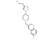 2-(1-{1-[(6-chloro-2H-chromen-3-yl)methyl]-4-piperidinyl}-1H-1,2,3-triazol-4-yl)ethanol trifluoroacetate (salt)