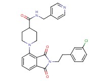 1-{2-[2-(3-chlorophenyl)ethyl]-1,3-dioxo-2,3-dihydro-1H-isoindol-4-yl}-N-(4-pyridinylmethyl)-4-piperidinecarboxamide