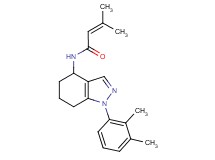 N-[1-(2,3-dimethylphenyl)-4,5,6,7-tetrahydro-1H-indazol-4-yl]-3-methyl-2-butenamide