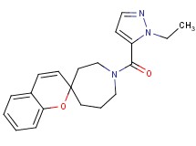 1-[(1-ethyl-1H-pyrazol-5-yl)carbonyl]spiro[azepane-4,2'-chromene]