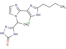 5-[1-(2'-butyl-5'-chloro-1H,1'H-2,4'-biimidazol-1-yl)ethyl]-2,4-dihydro-3H-1,2,4-triazol-3-one